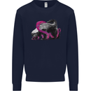 Honey Badger Mens Sweatshirt Jumper Navy Blue