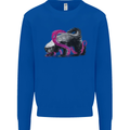 Honey Badger Mens Sweatshirt Jumper Royal Blue