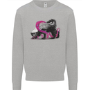 Honey Badger Mens Sweatshirt Jumper Sports Grey