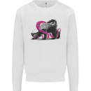 Honey Badger Mens Sweatshirt Jumper White