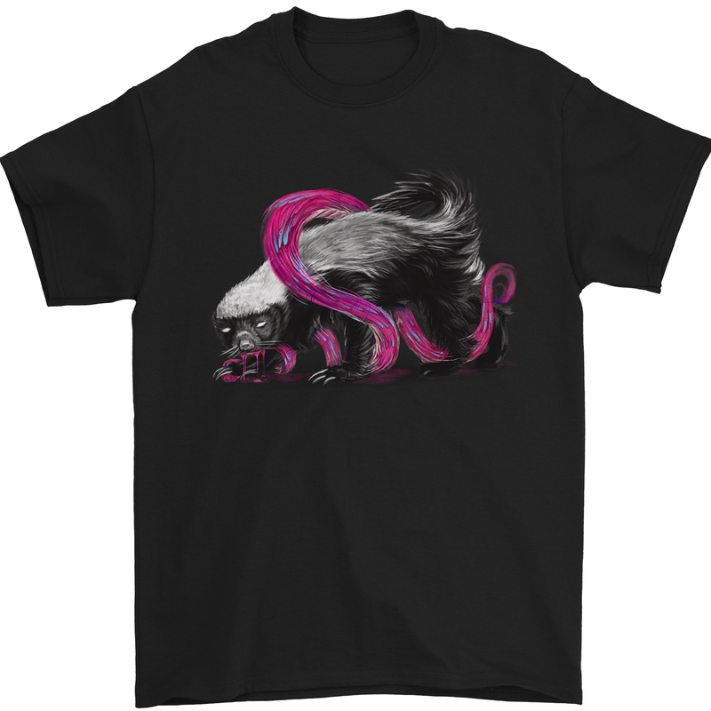 Honey Badger Mens T-Shirt Cotton Gildan Black