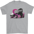 Honey Badger Mens T-Shirt Cotton Gildan Sports Grey