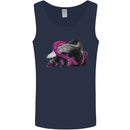 Honey Badger Mens Vest Tank Top Navy Blue