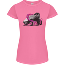 Honey Badger Womens Petite Cut T-Shirt Azalea