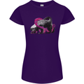 Honey Badger Womens Petite Cut T-Shirt Purple