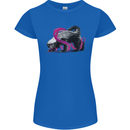 Honey Badger Womens Petite Cut T-Shirt Royal Blue