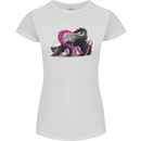 Honey Badger Womens Petite Cut T-Shirt White