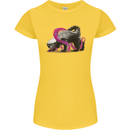 Honey Badger Womens Petite Cut T-Shirt Yellow