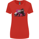Honey Badger Womens Wider Cut T-Shirt Red