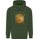 Honeymoon Honey Moon Honeymoonin Childrens Kids Hoodie Forest Green