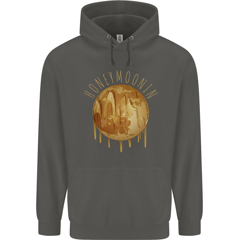 Honeymoon Honey Moon Honeymoonin Childrens Kids Hoodie Storm Grey