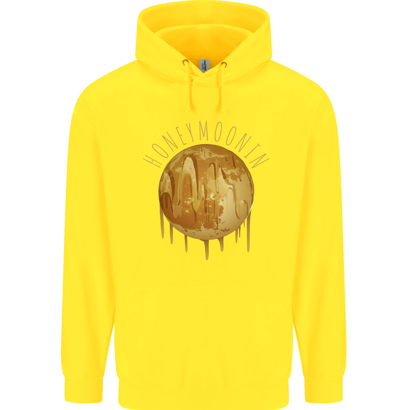 Honeymoon Honey Moon Honeymoonin Childrens Kids Hoodie Yellow