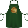 Honeymoon Honey Moon Honeymoonin Cotton Apron 100% Organic Forest Green