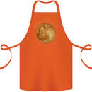 Honeymoon Honey Moon Honeymoonin Cotton Apron 100% Organic Orange
