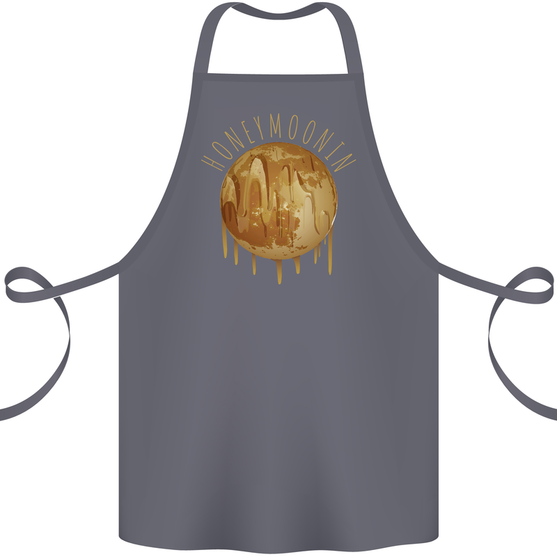 Honeymoon Honey Moon Honeymoonin Cotton Apron 100% Organic Steel