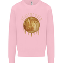 Honeymoon Honey Moon Honeymoonin Kids Sweatshirt Jumper Light Pink