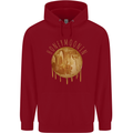 Honeymoon Honey Moon Honeymoonin Mens 80% Cotton Hoodie Red