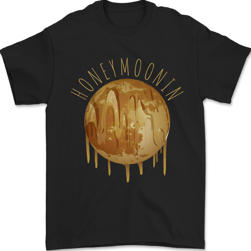 Honeymoon Honey Moon Honeymoonin Mens T-Shirt 100% Cotton Black