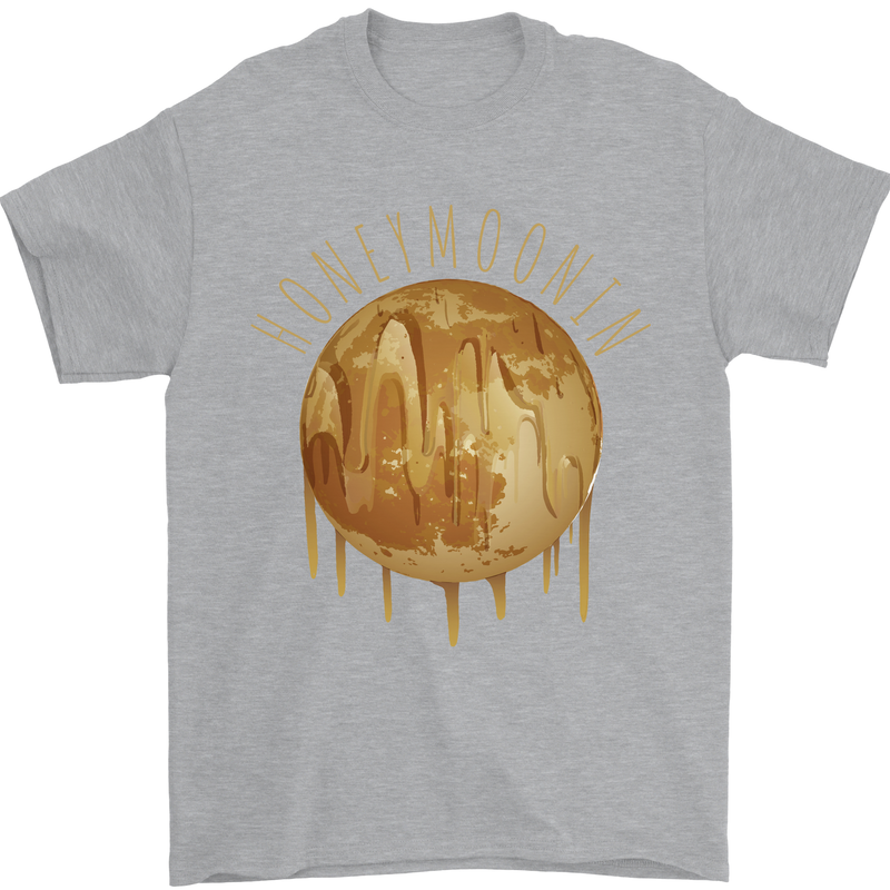 Honeymoon Honey Moon Honeymoonin Mens T-Shirt 100% Cotton Sports Grey