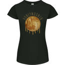 Honeymoon Honey Moon Honeymoonin Womens Petite Cut T-Shirt Black