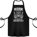 Honk Guns Fired From a Motorcycle Biker Cotton Apron 100% Organic Black