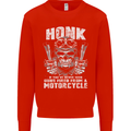 Honk Guns Fired From a Motorcycle Biker Kids Sweatshirt Jumper Bright Red