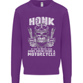 Honk Guns Fired From a Motorcycle Biker Kids Sweatshirt Jumper Purple