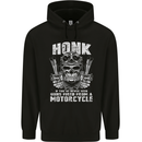 Honk Guns Fired From a Motorcycle Biker Mens 80% Cotton Hoodie Black
