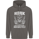Honk Guns Fired From a Motorcycle Biker Mens 80% Cotton Hoodie Charcoal