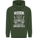 Honk Guns Fired From a Motorcycle Biker Mens 80% Cotton Hoodie Forest Green
