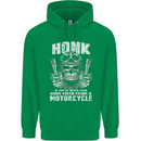 Honk Guns Fired From a Motorcycle Biker Mens 80% Cotton Hoodie Irish Green