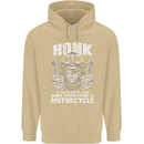 Honk Guns Fired From a Motorcycle Biker Mens 80% Cotton Hoodie Sand