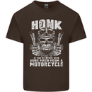 Honk Guns Fired From a Motorcycle Biker Mens Cotton T-Shirt Tee Top Dark Chocolate