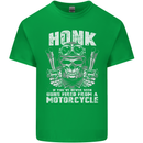 Honk Guns Fired From a Motorcycle Biker Mens Cotton T-Shirt Tee Top Irish Green