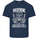 Honk Guns Fired From a Motorcycle Biker Mens Cotton T-Shirt Tee Top Navy Blue