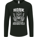 Honk Guns Fired From a Motorcycle Biker Mens Long Sleeve T-Shirt Black