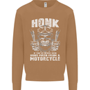 Honk Guns Fired From a Motorcycle Biker Mens Sweatshirt Jumper Caramel Latte