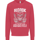Honk Guns Fired From a Motorcycle Biker Mens Sweatshirt Jumper Heliconia