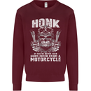 Honk Guns Fired From a Motorcycle Biker Mens Sweatshirt Jumper Maroon