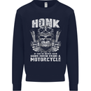 Honk Guns Fired From a Motorcycle Biker Mens Sweatshirt Jumper Navy Blue