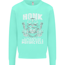Honk Guns Fired From a Motorcycle Biker Mens Sweatshirt Jumper Peppermint
