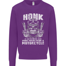 Honk Guns Fired From a Motorcycle Biker Mens Sweatshirt Jumper Purple