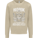 Honk Guns Fired From a Motorcycle Biker Mens Sweatshirt Jumper Sand