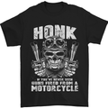 Honk Guns Fired From a Motorcycle Biker Mens T-Shirt Cotton Gildan Black