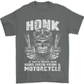 Honk Guns Fired From a Motorcycle Biker Mens T-Shirt Cotton Gildan Charcoal