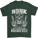 Honk Guns Fired From a Motorcycle Biker Mens T-Shirt Cotton Gildan Forest Green