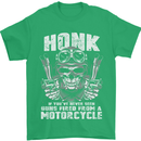 Honk Guns Fired From a Motorcycle Biker Mens T-Shirt Cotton Gildan Irish Green