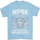 Honk Guns Fired From a Motorcycle Biker Mens T-Shirt Cotton Gildan Light Blue