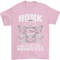 Honk Guns Fired From a Motorcycle Biker Mens T-Shirt Cotton Gildan Light Pink