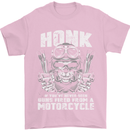 Honk Guns Fired From a Motorcycle Biker Mens T-Shirt Cotton Gildan Light Pink